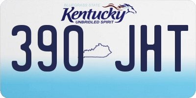 KY license plate 390JHT