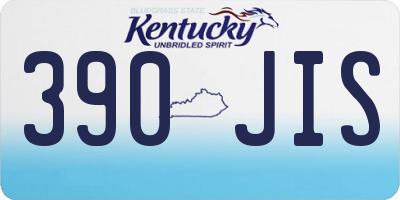 KY license plate 390JIS