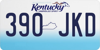 KY license plate 390JKD