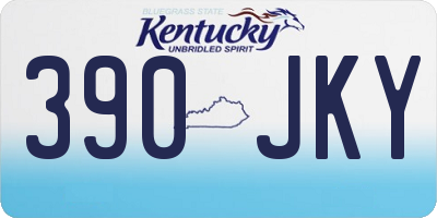 KY license plate 390JKY