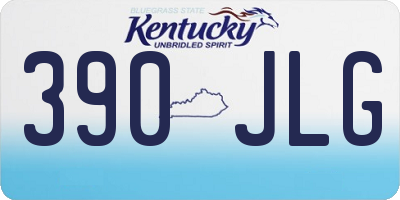 KY license plate 390JLG