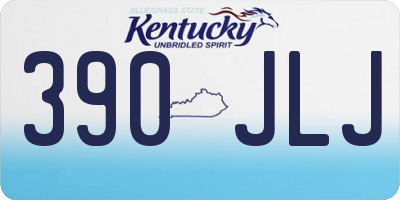 KY license plate 390JLJ