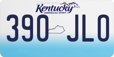 KY license plate 390JLO