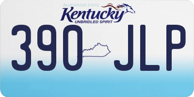 KY license plate 390JLP