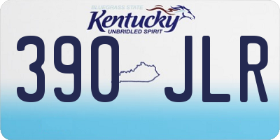 KY license plate 390JLR