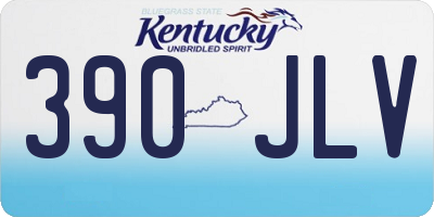 KY license plate 390JLV