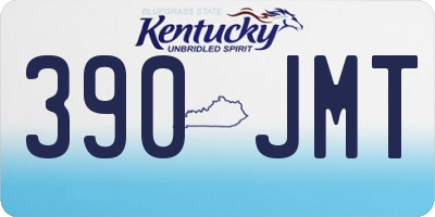 KY license plate 390JMT