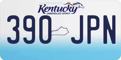 KY license plate 390JPN