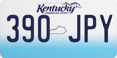 KY license plate 390JPY