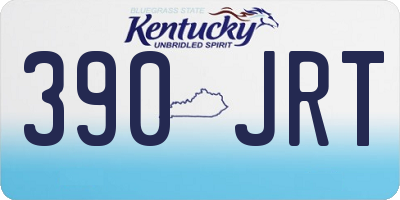 KY license plate 390JRT