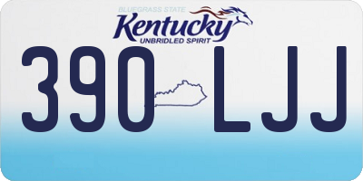 KY license plate 390LJJ