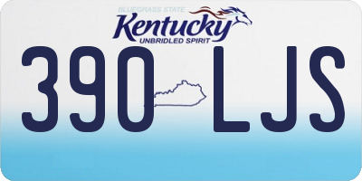 KY license plate 390LJS