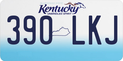 KY license plate 390LKJ