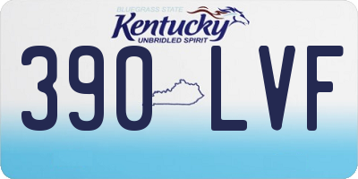 KY license plate 390LVF