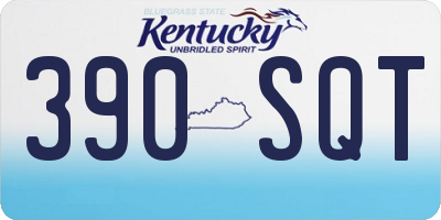 KY license plate 390SQT