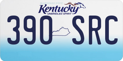 KY license plate 390SRC