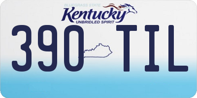 KY license plate 390TIL