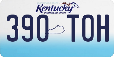 KY license plate 390TOH