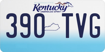 KY license plate 390TVG
