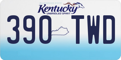 KY license plate 390TWD