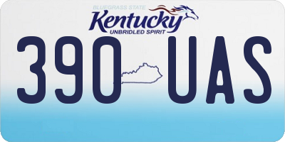 KY license plate 390UAS