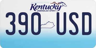 KY license plate 390USD