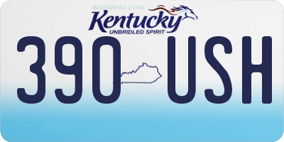 KY license plate 390USH