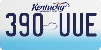 KY license plate 390UUE