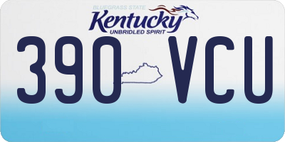 KY license plate 390VCU
