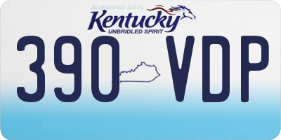 KY license plate 390VDP