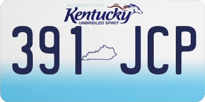 KY license plate 391JCP