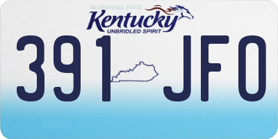 KY license plate 391JFO