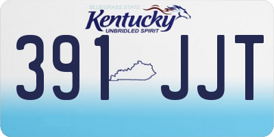 KY license plate 391JJT