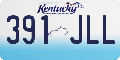KY license plate 391JLL