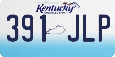 KY license plate 391JLP