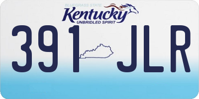 KY license plate 391JLR