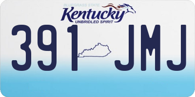 KY license plate 391JMJ