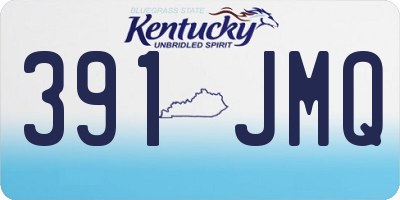 KY license plate 391JMQ