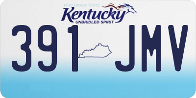 KY license plate 391JMV