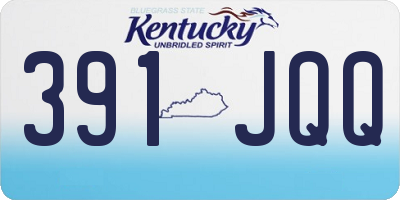 KY license plate 391JQQ