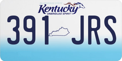 KY license plate 391JRS