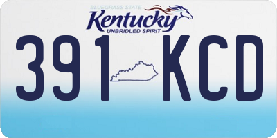 KY license plate 391KCD