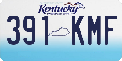 KY license plate 391KMF