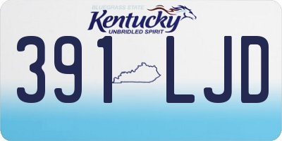 KY license plate 391LJD