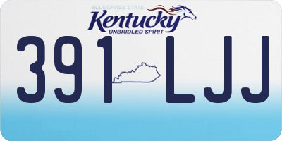 KY license plate 391LJJ