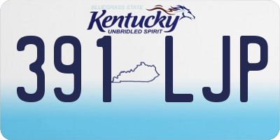 KY license plate 391LJP