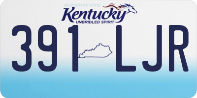 KY license plate 391LJR