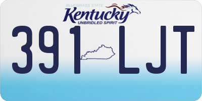 KY license plate 391LJT
