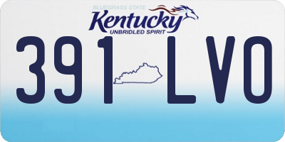 KY license plate 391LVO