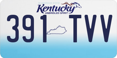 KY license plate 391TVV
